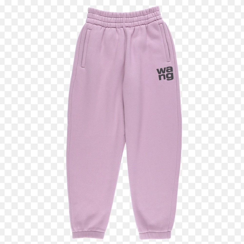 Alexander Wang XS Dusty Pink Wash & Go Fleece Pant